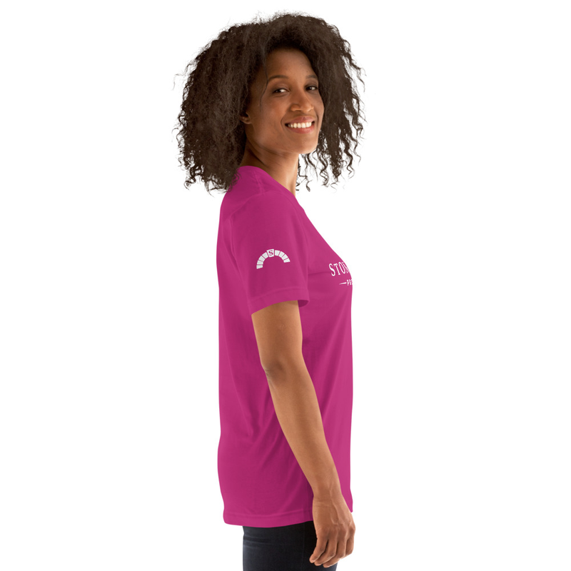 Deluxe Stonehaven Properties T-Shirt – L, Berry