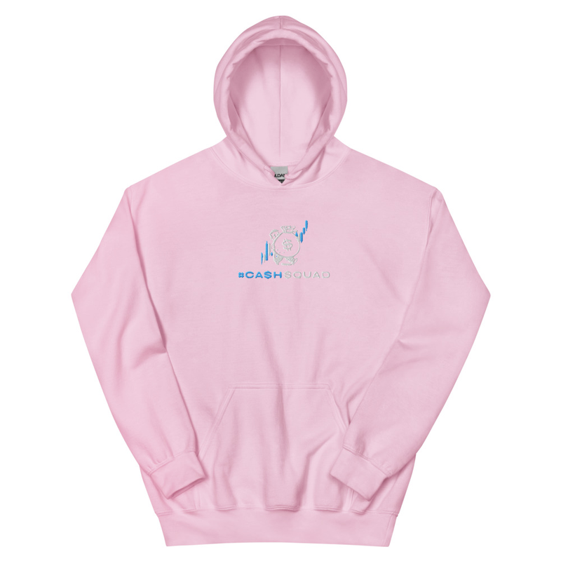 #CashSquad Embroidered Hoodie v.1 – XL, Light Pink