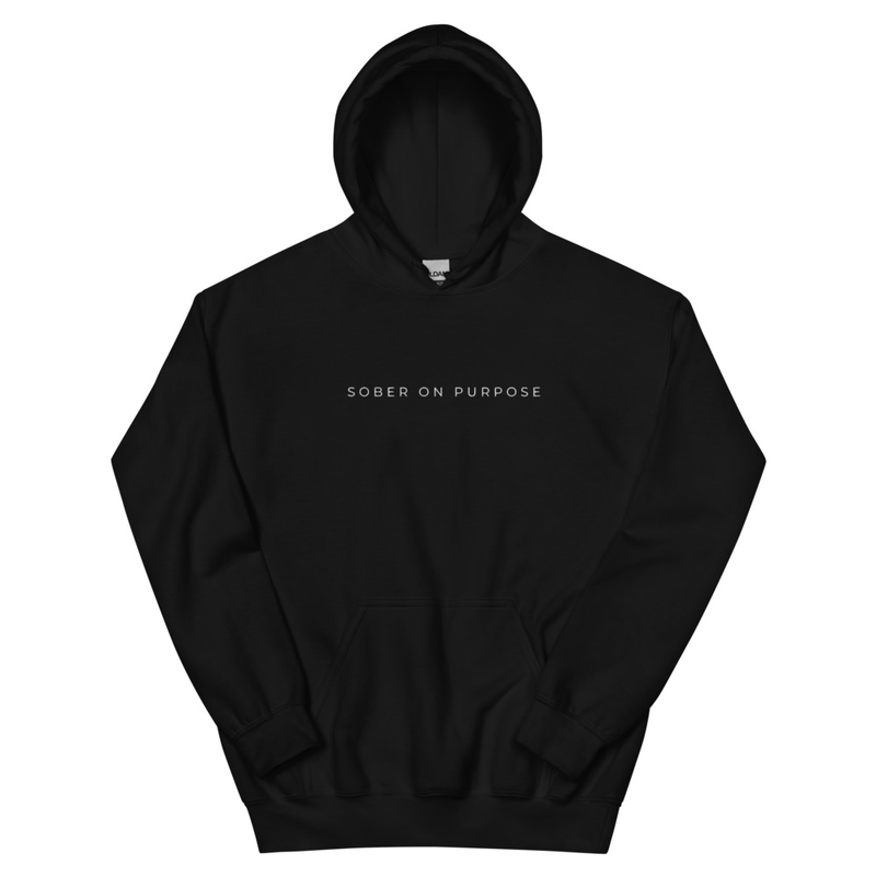 SOBER ON PURPOSE // Unisex Hoodie