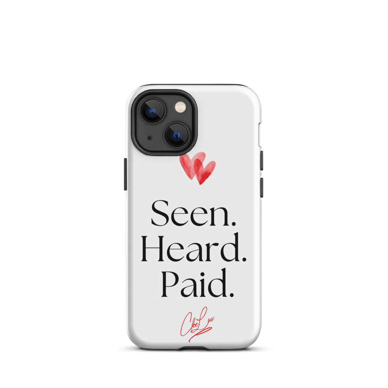 Seen. Heard. Paid. Iphone Case – iPhone 13 mini, Matte