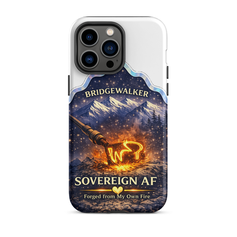 "Sovereign AF – Forged from My Own Fire" Tough Case for iPhone® – iPhone 14 Pro Max, Matte