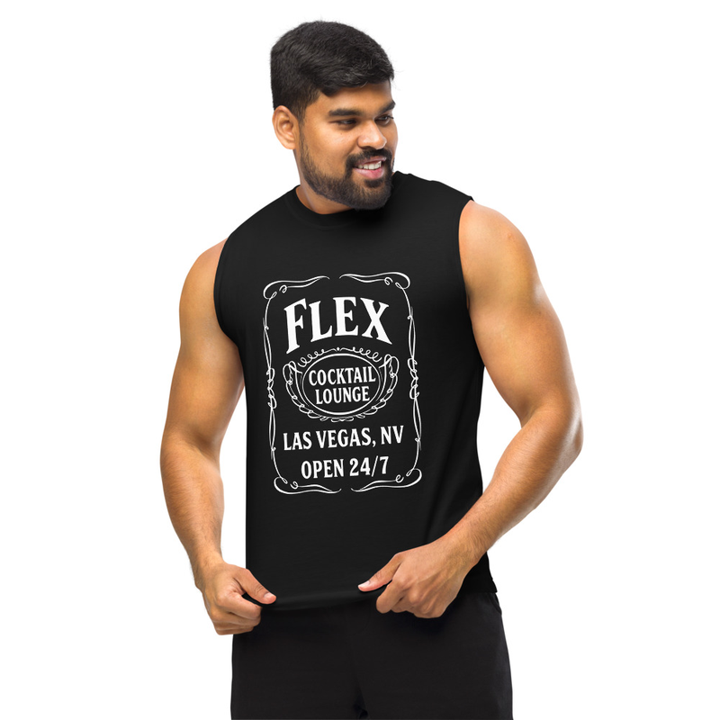 Flex Vintage Logo Muscle Shirt — Black
