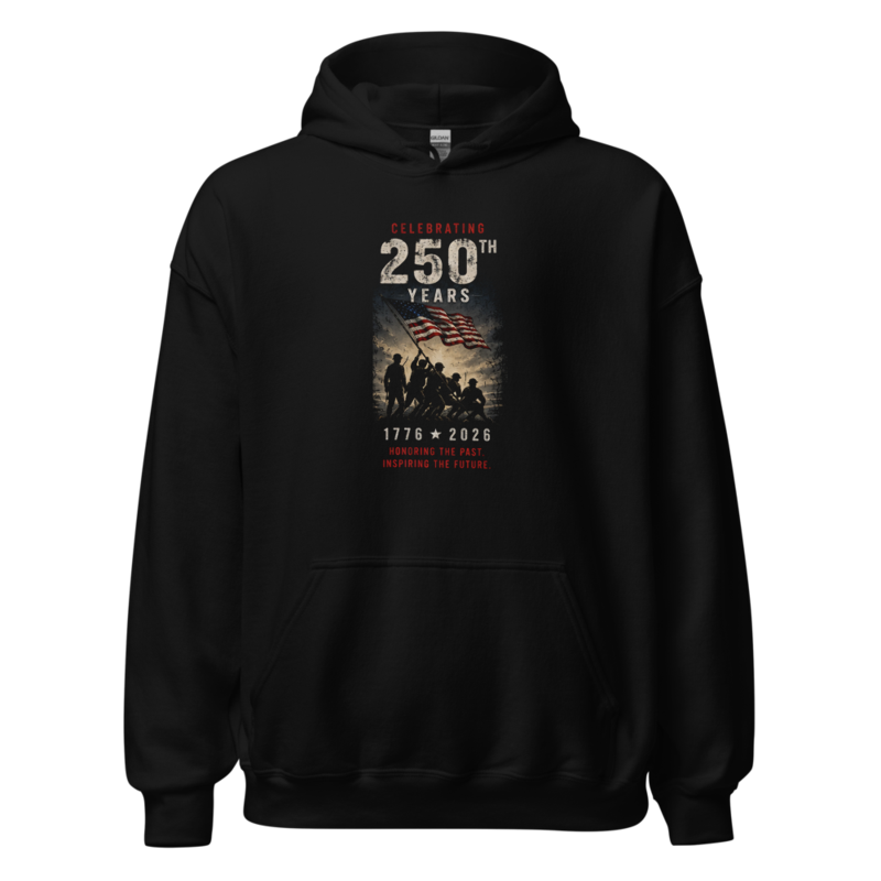 America's 250th — Honoring the Past | Hoodie — Black / S