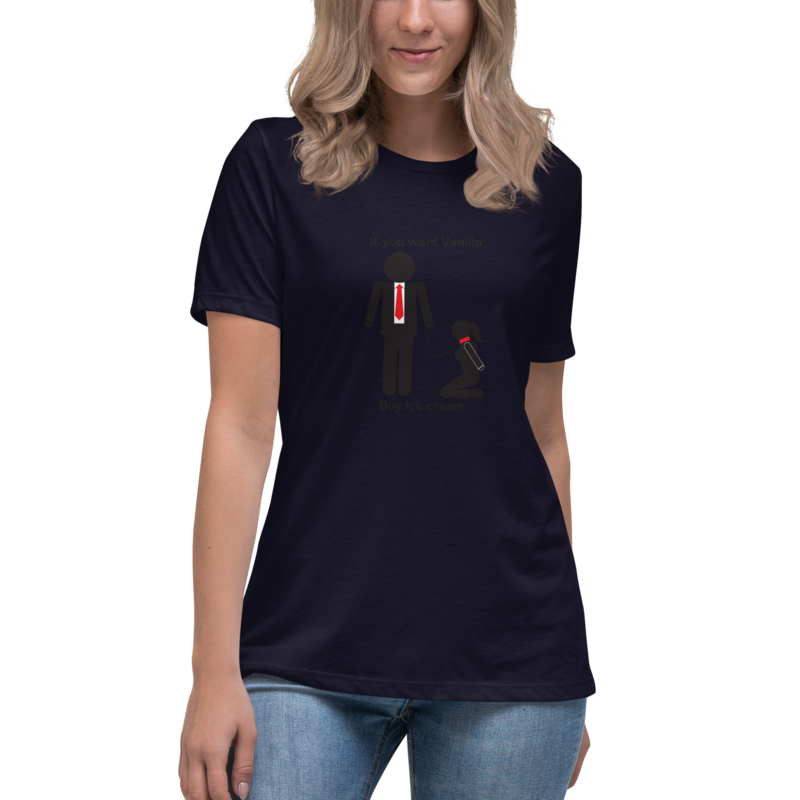 Vanilla Twist Humor Tee - Comfort with a Scoop of Sass