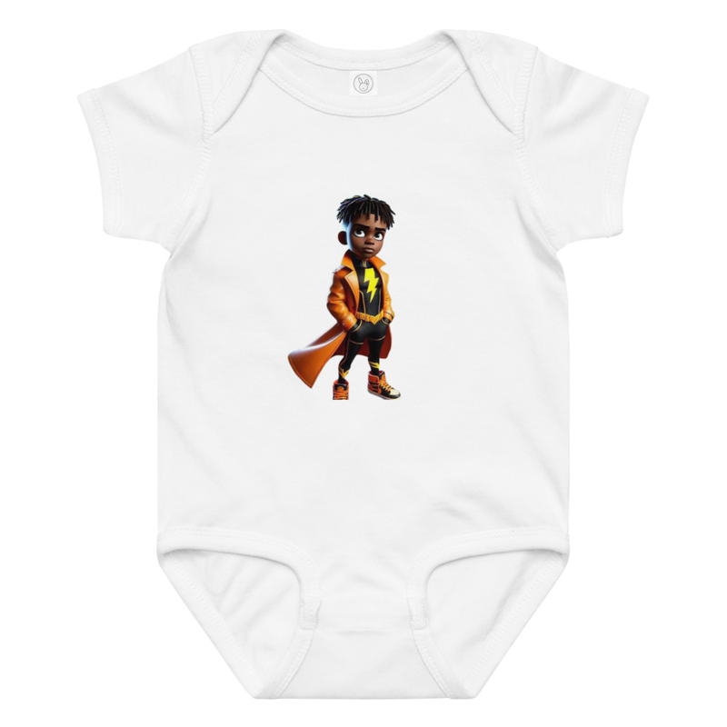 ADHD baby jersey bodysuit – 24M, White
