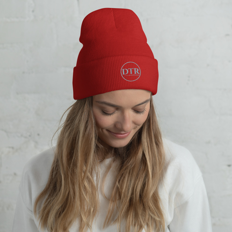 DTR Cuffed Toque/Beanie Grey Logo