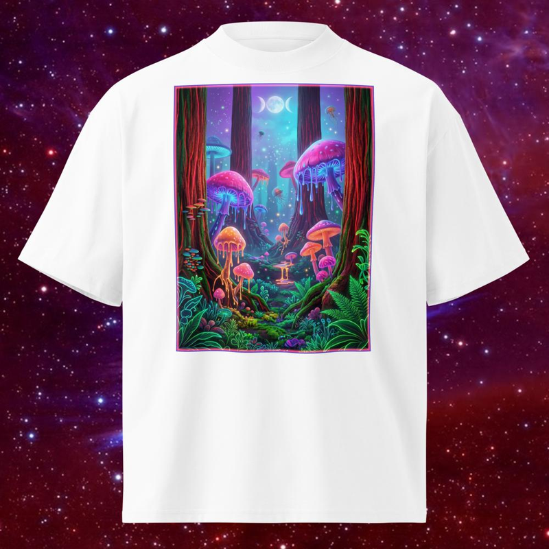 Alien Mushroom (Drippy Forest) - Alien Mushroom (Drippy Forest) / White / S