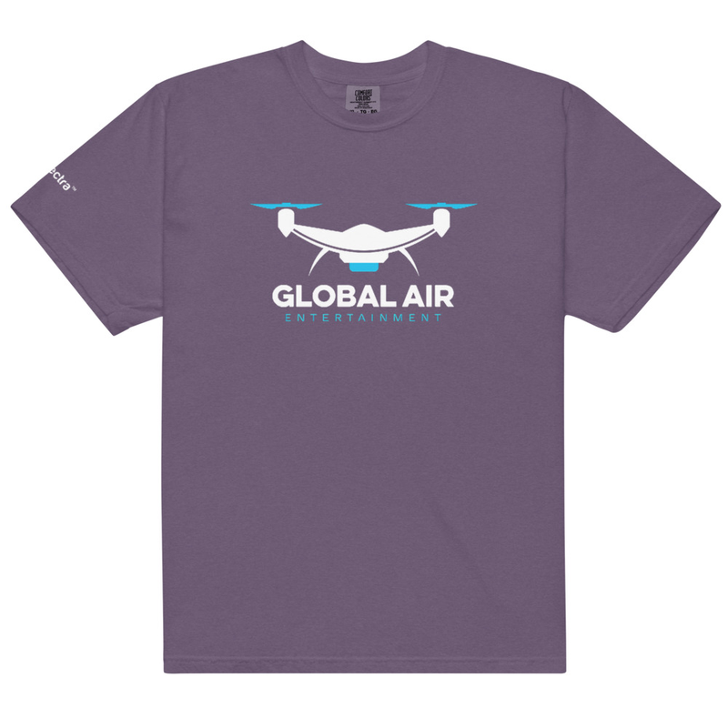 Unisex garment-dyed heavyweight t-shirt – L, Grape