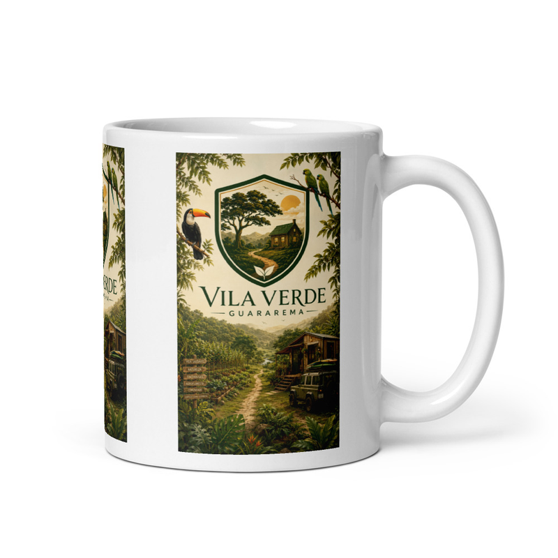 Vila Verde Guararema White glossy mug