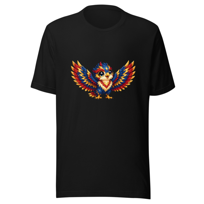 Thunderbird on a black tee