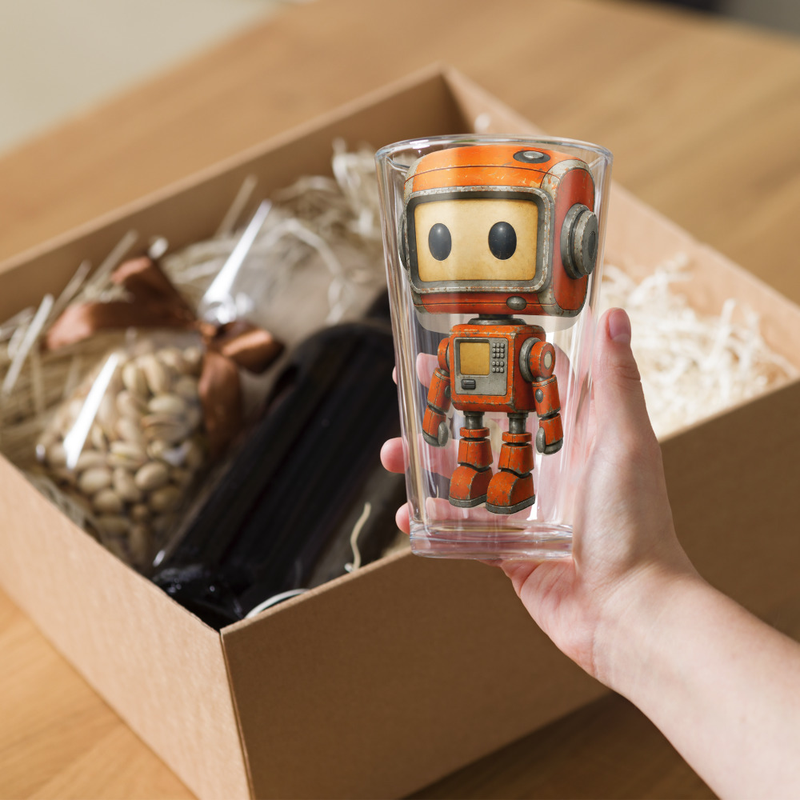 Nano Bot Shaker Pint Glass
