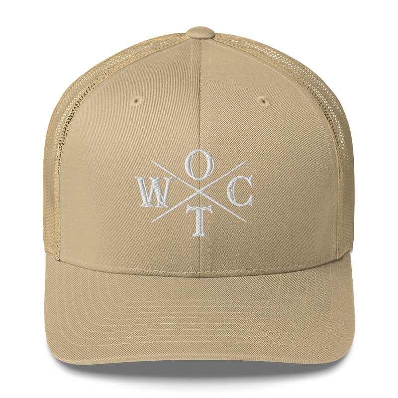 OTWC - Trucker Cap - White Text – One size, Khaki