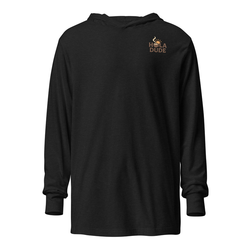 Hola Dude Hooded long-sleeve tee