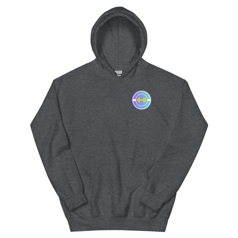 Business Gym Premium Unisex Hoodie – XL, Dark Heather