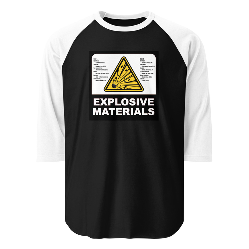 Vol.2 Explosive Materials - 3/4 sleeve raglan shirt