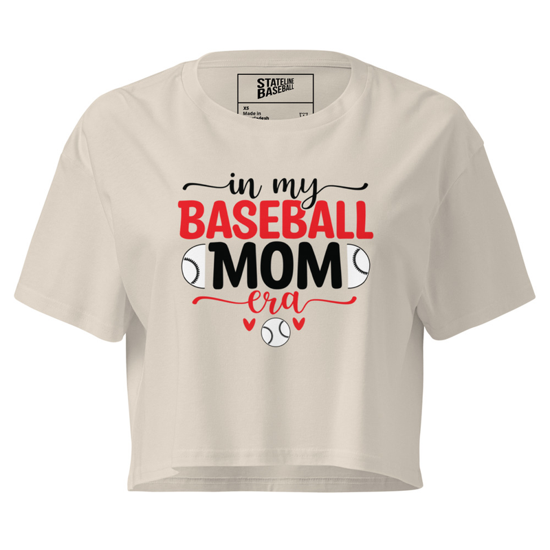 Baseball Mom Era - Crop Top – XS, Bone
