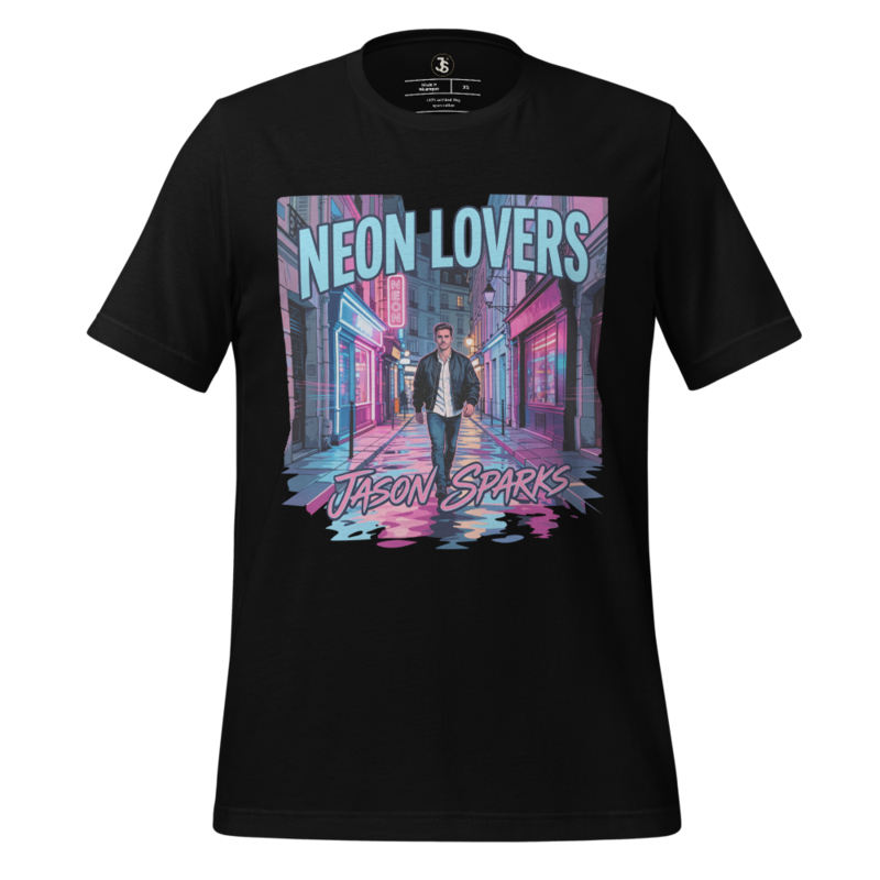 NEON LOVERS – Cinematic Streetlight T‑Shirt (Unisex)