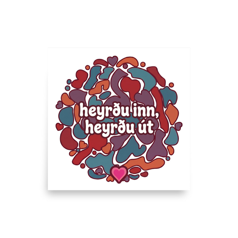 heyrðu inn, heyrðu út – white