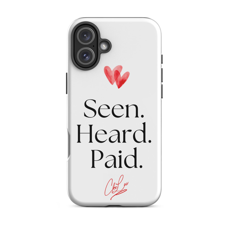 Seen. Heard. Paid. Iphone Case – iPhone 16 Plus, Matte