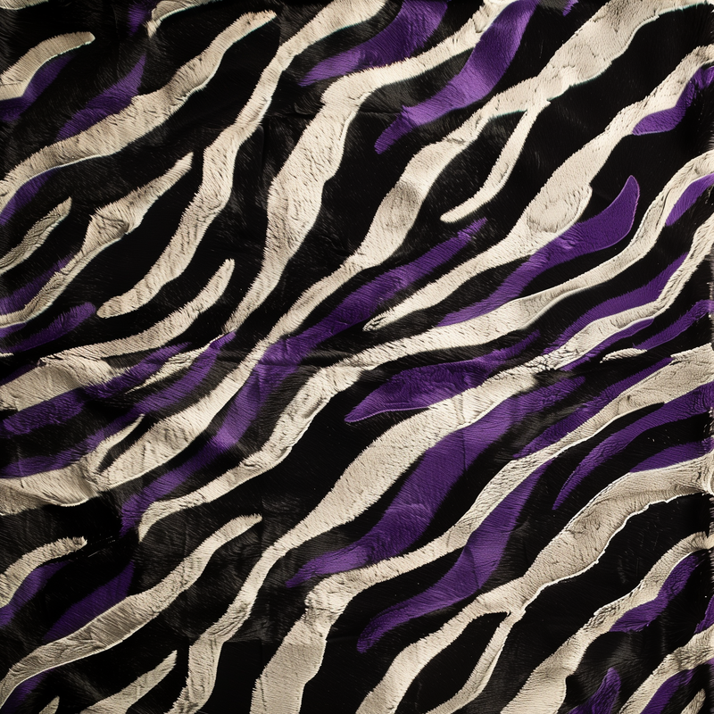 Purple Zebra Stripes Flip-Flops House or Outdoor Slippers