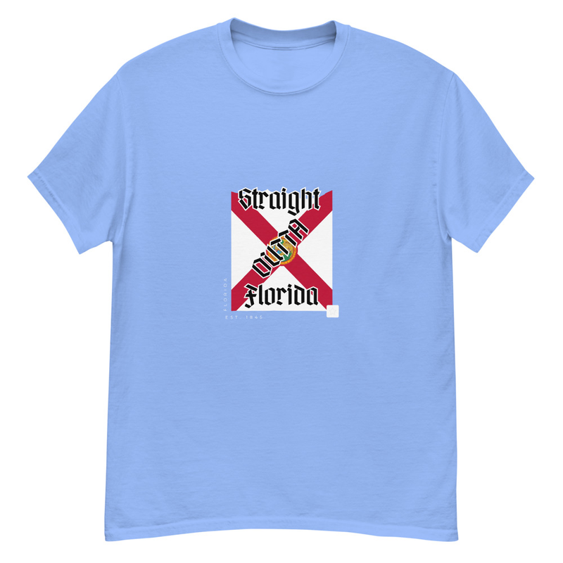 Straight Outta Florida - tee – L, Carolina Blue