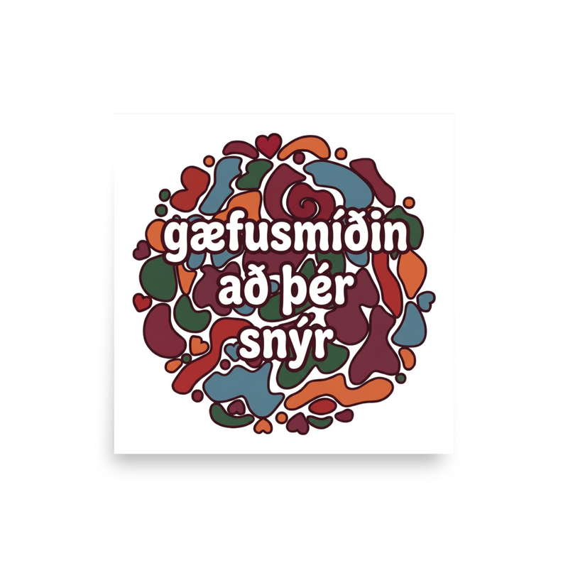 gæfusmíðin að þér snýr – white