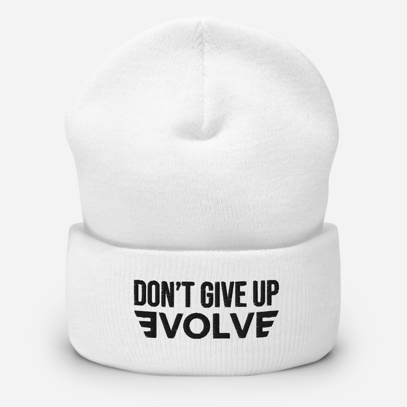 EVOLVE by Zack Ultra DON’T GIVE UP  Cuffed Beanie