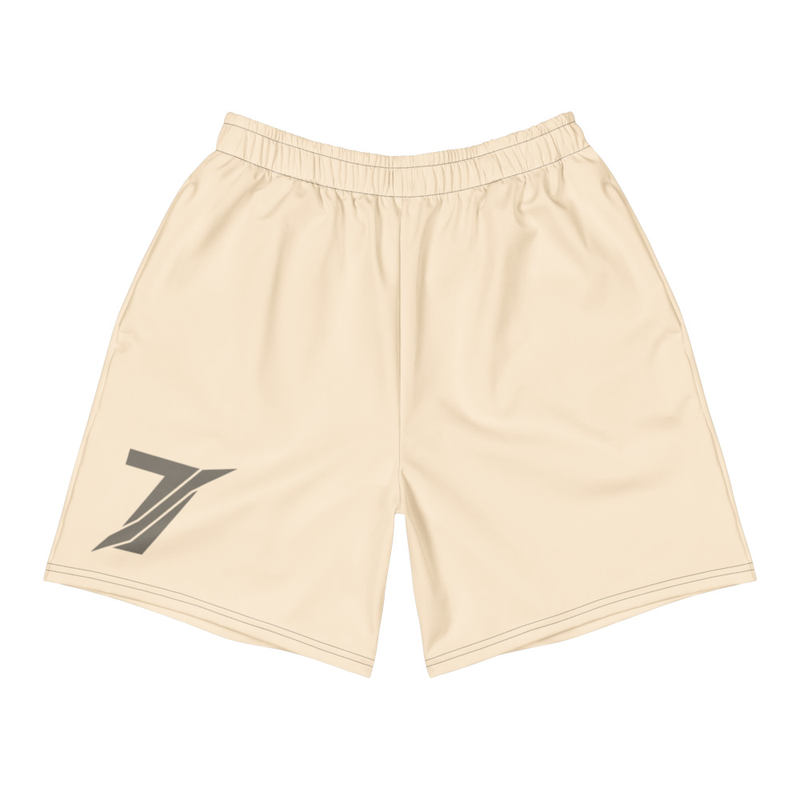 7ENO Butter/Stone Sport Shorts Unisex — White