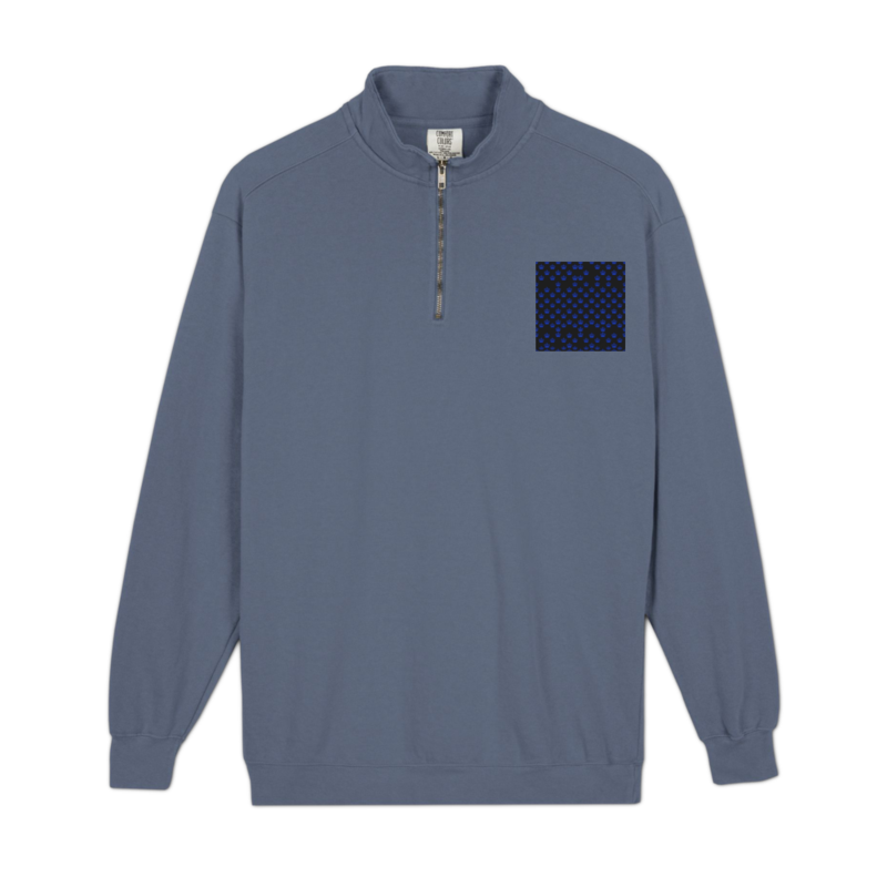 Uncle Benny ® Quarter-Zip Royal Sweatshirt Neon Blue EST. 2020