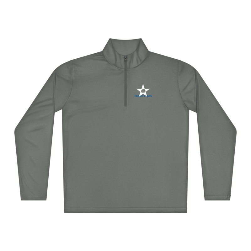 star life/Lightweight quarter-zip pullover – XL, Grey Concrete
