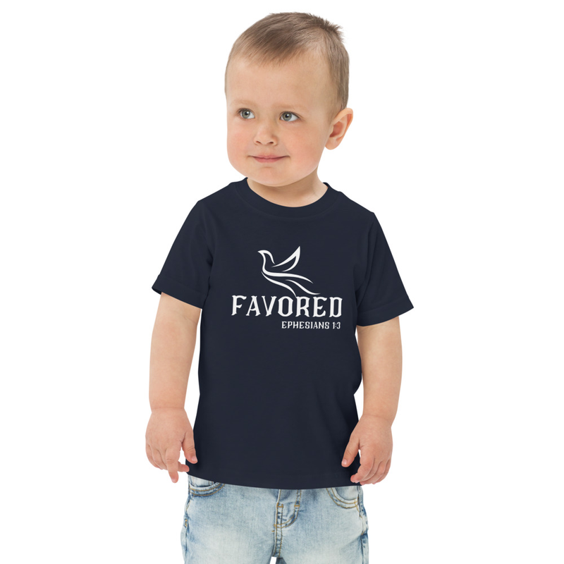 FAVORED Toddler jersey t-shirt – 2, Navy
