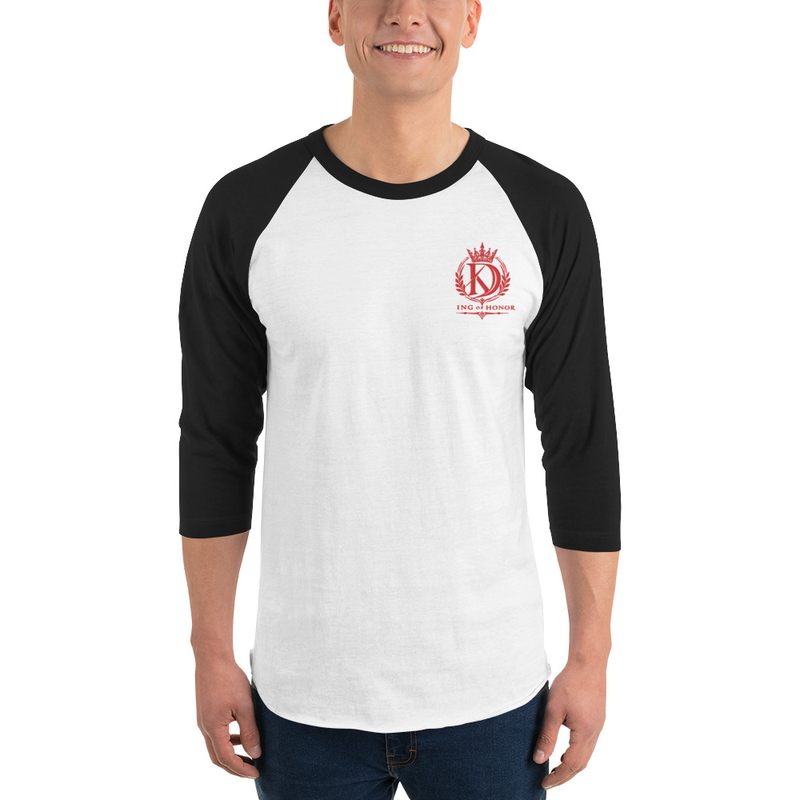 Two Hearts One Drummer 3/4 sleeve raglan shirt