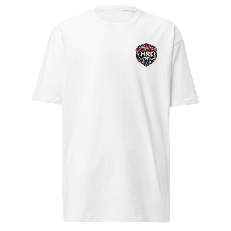 HRI Custom Premium Heavyweight Tee – XL, White