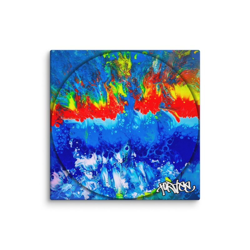 Wild Waves Canvas / 18″×18″