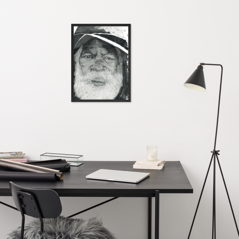 Under the Framed Print – 18″×24″, Black