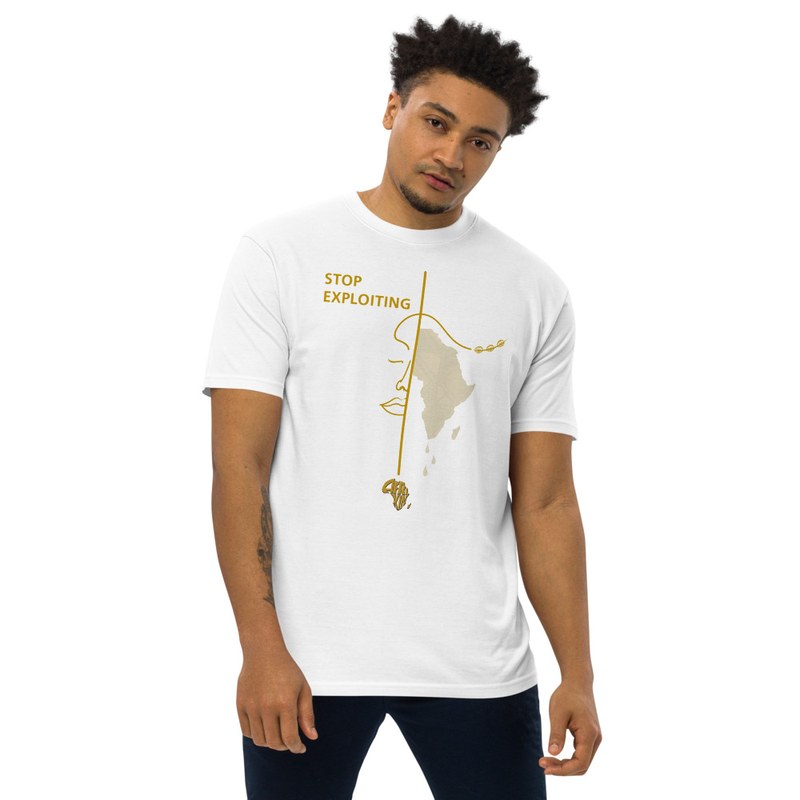 Stop Exploiting Gld premium heavyweight tee