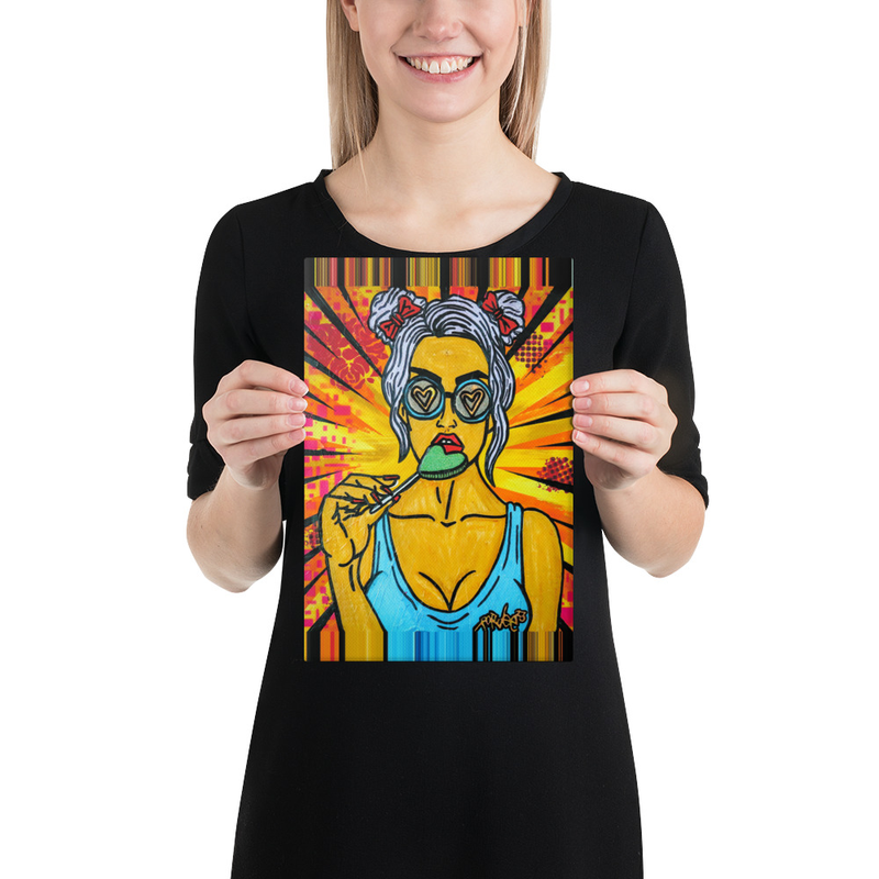 Lollipop Girl Canvas