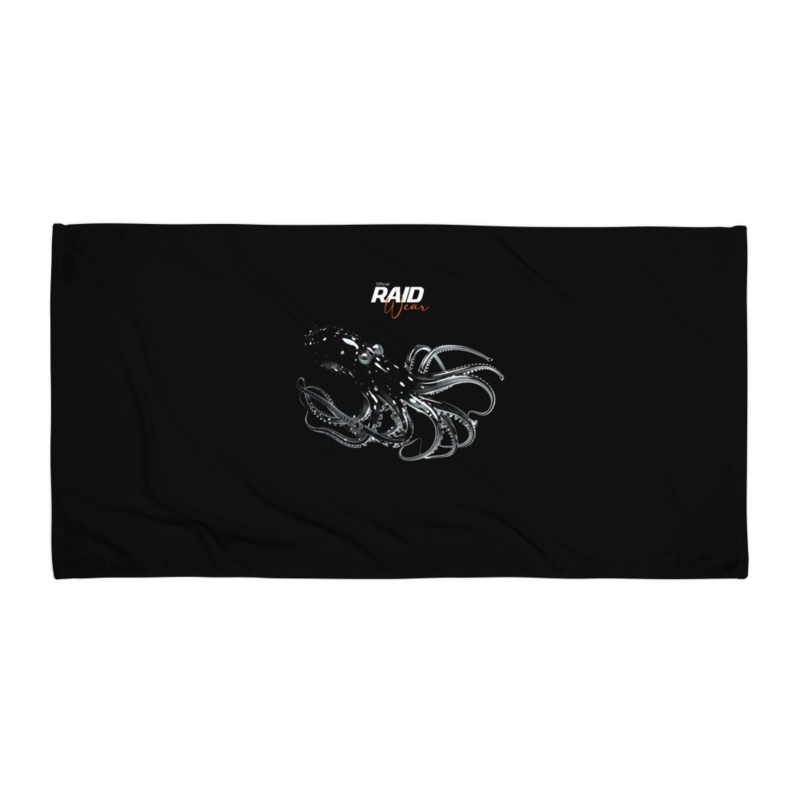 RAID Wear Octopus Beach Towel – 30″×60″, White