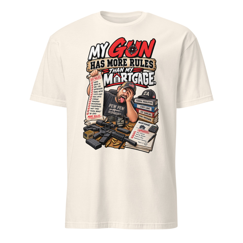 Gun Rules - Short-Sleeve Unisex T-Shirt – XL, Natural