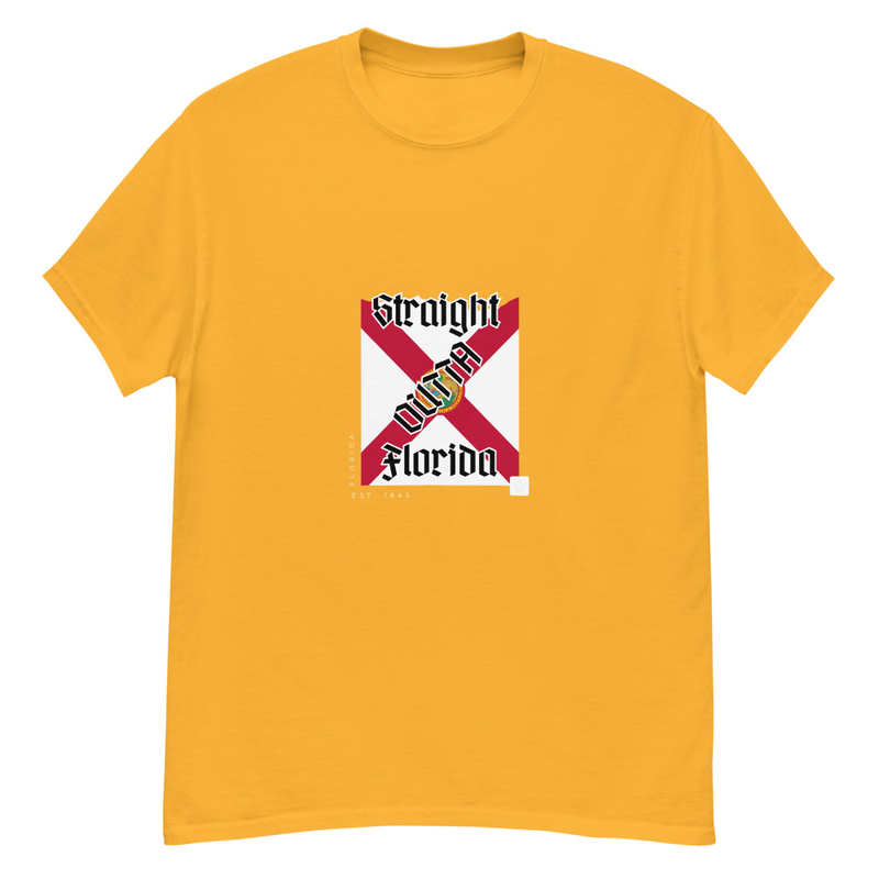 Straight Outta Florida - tee – S, Gold