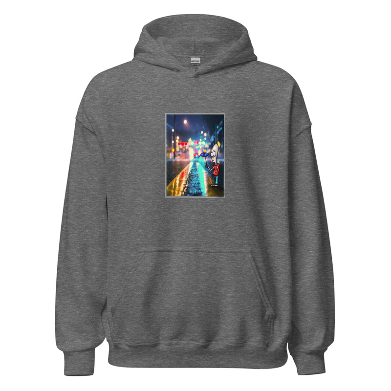 THE NOOB GUY HOODIE — Graphite Heather