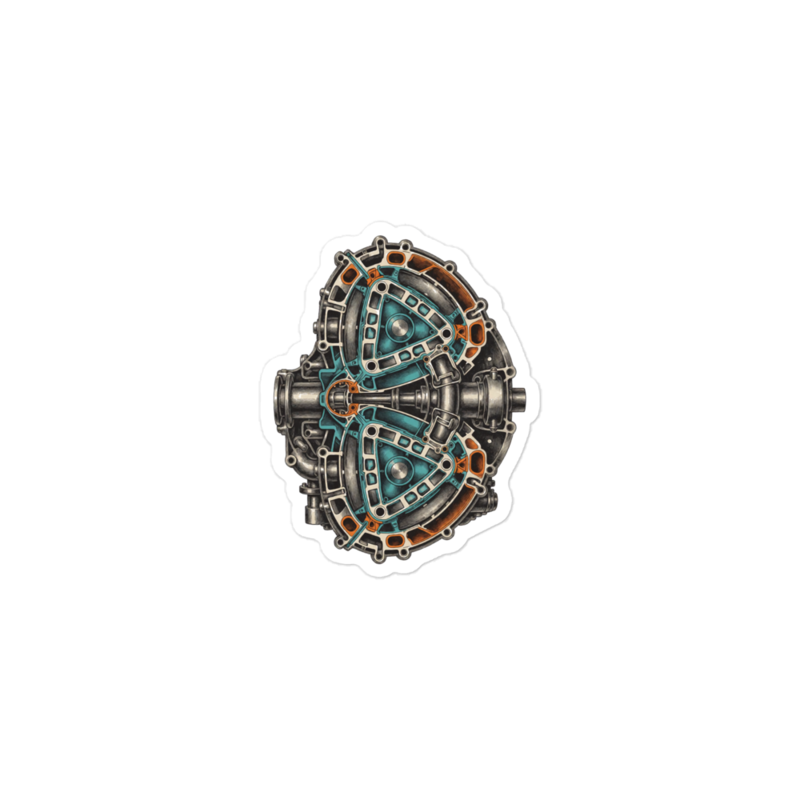 Twin-Rotor Sticker mockup
