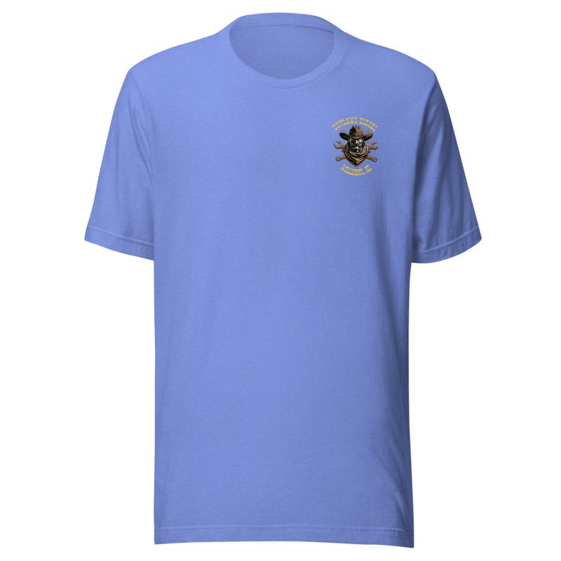 Outlaws Diesel Unisex t-shirt – XL, Heather Columbia Blue