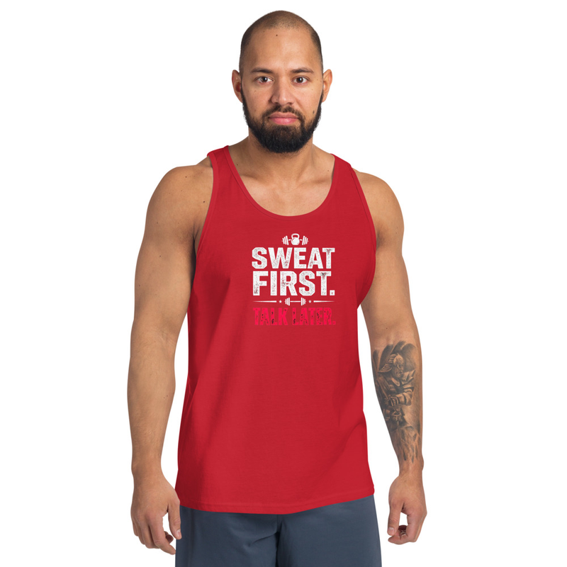 Sweat First Men's Tank Top – XL, Red