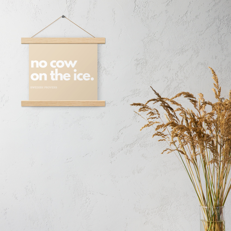 Poster - no cow on the ice view 2