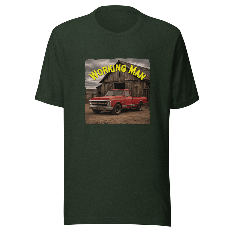 Working Man Unisex t-shirt – XS, Heather Emerald