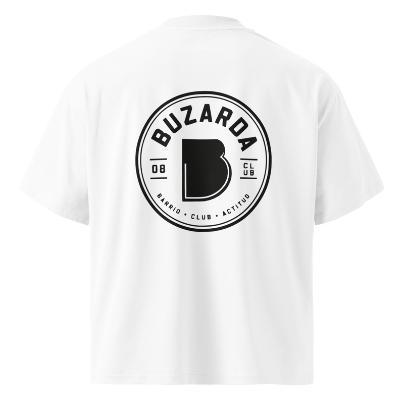 Buzarda Club Unisex organic oversized high neck t-shirt