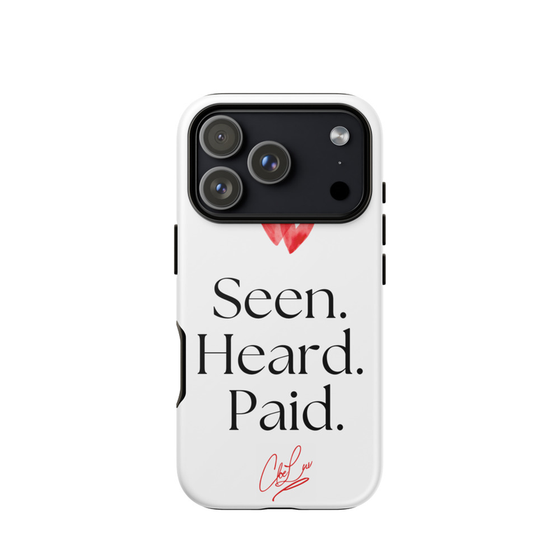 Seen. Heard. Paid. Iphone Case – iPhone 17 Pro, Matte