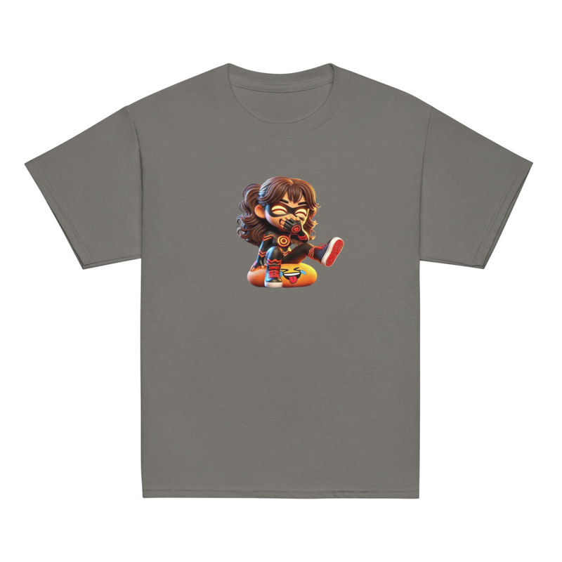 Lora Youth classic tee – L, Charcoal