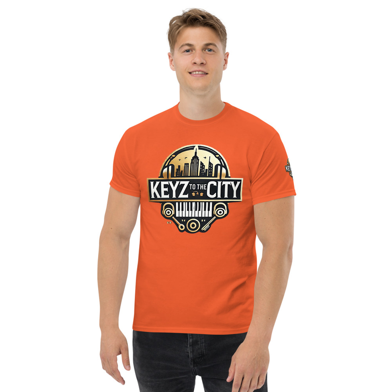 Unisex Keyz classic tee – XL, Orange